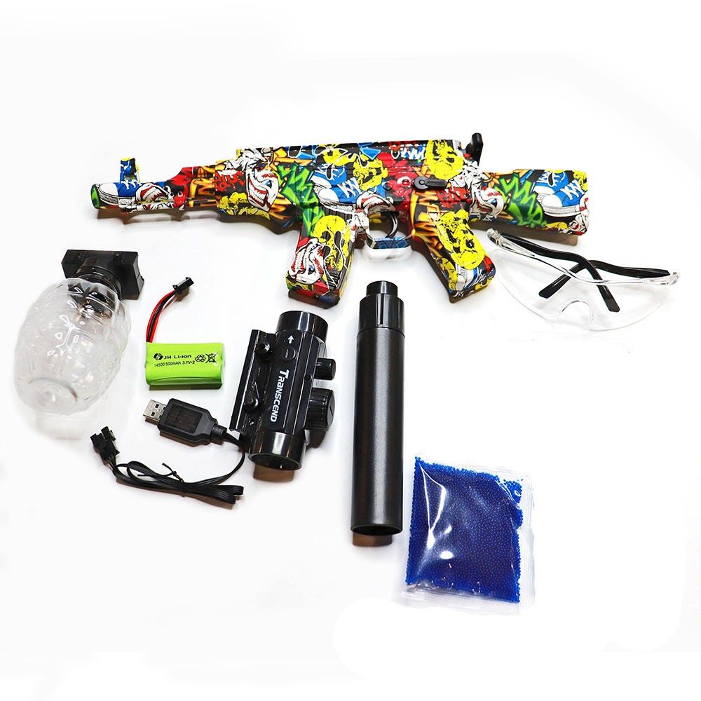 Arma de Orbeez AK47 AKM Elétrica Grafitti – Leão